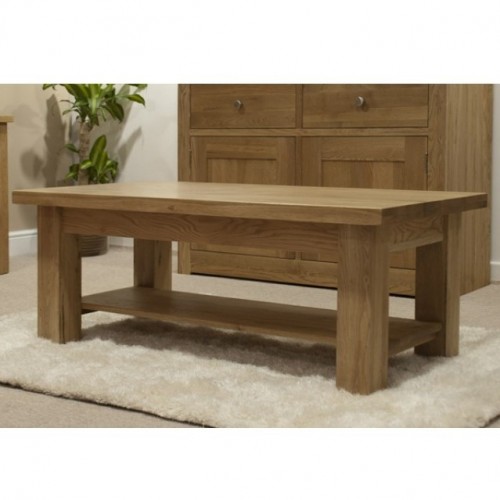 Homestyle Torino Solid Oak Furniture 4x2 Coffee Table  
